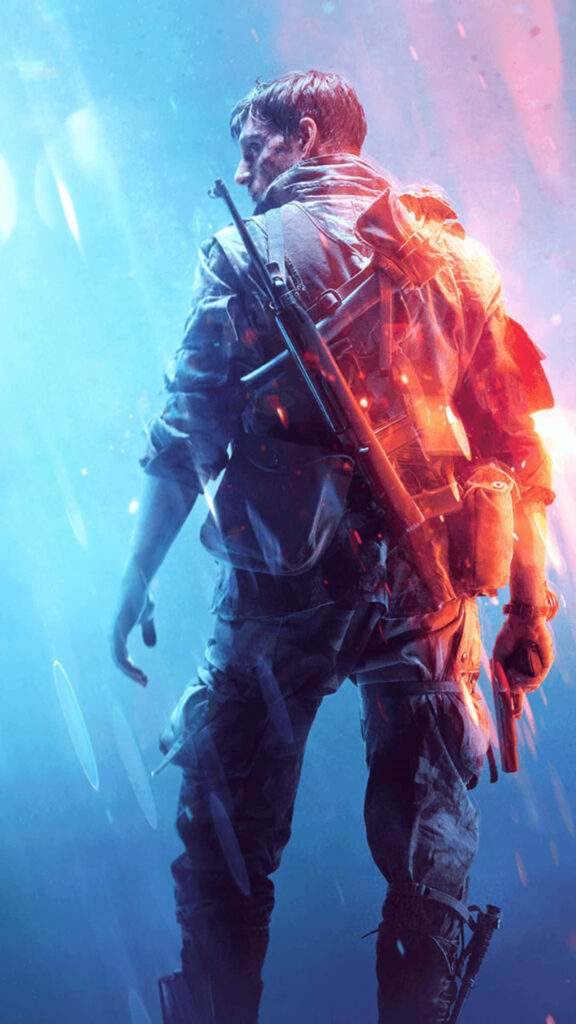 Battlefield 1: Backward Glance of a Valor-Clad Soldier - Perfect Android Background Wallpaper