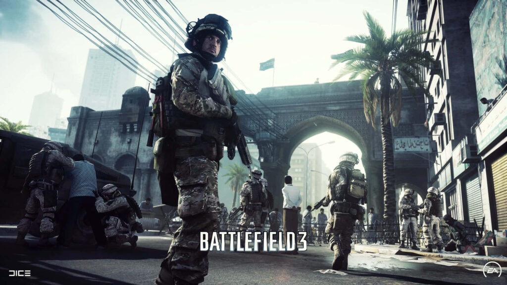 Battlefield 3 Urban Combat Wallpaper: Intense War-Torn Scene
