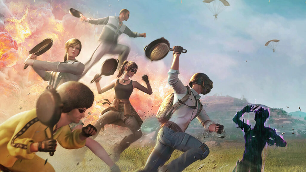 Daring Battleground: Frying Pan Warriors Unleashed in Pubg 1440p Background Wallpaper