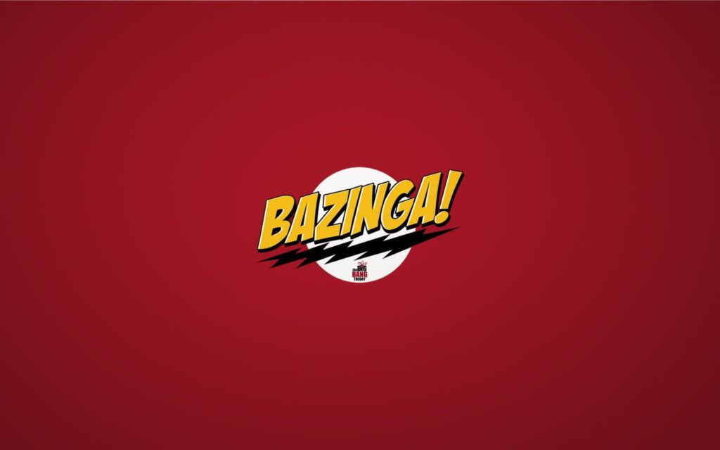 Bazinga! The Big Bang Theory brings the comedy to life in a funny background photo Wallpaper