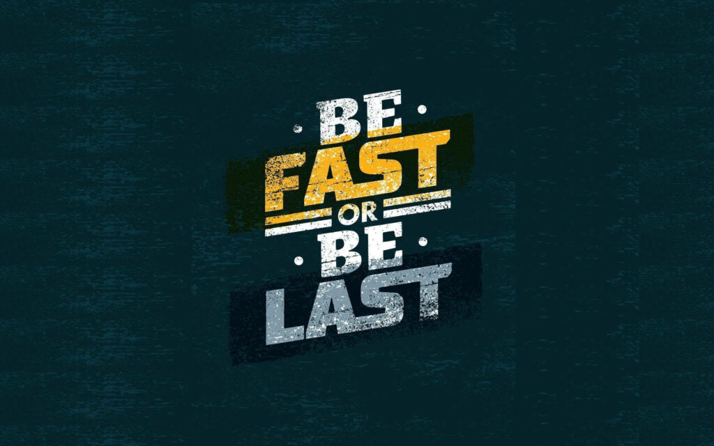 Racing towards Success: Black Motivation Be Fast Wallpaper