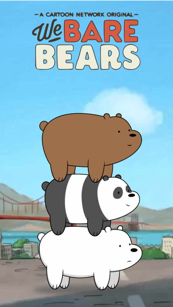 Cuteness Overload: The Adorable We Bare Bearstack - Cartoon Network's HD Phone Wallpaper!