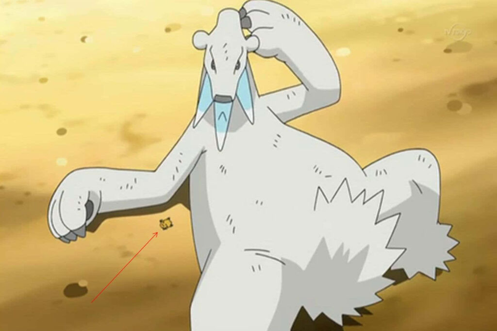 Injured Beartic Pokémon Wallpaper: Earthy Background & Cool Colors