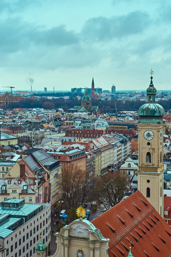 Charming Cityscape Wallpaper: Historic Architecture & Modern Towers