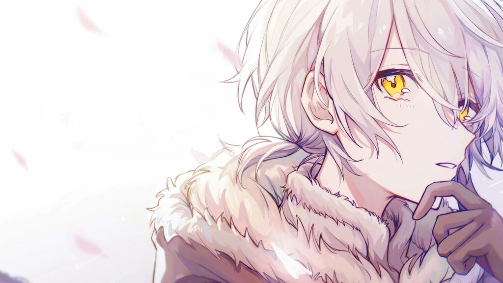 Fushi-chan Wallpaper: Captivating Side Profile with Golden Eyes