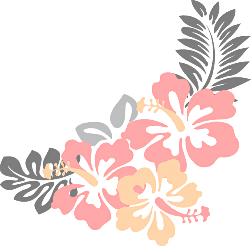 Tropical Hibiscus Wallpaper: Pink & Peach Floral Paradise Background