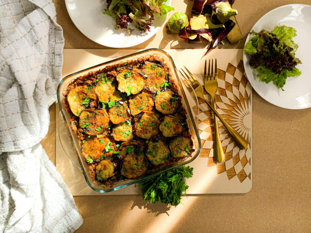 Elegant Moussaka: Layers of Flavor and Style - Wallpaper Image