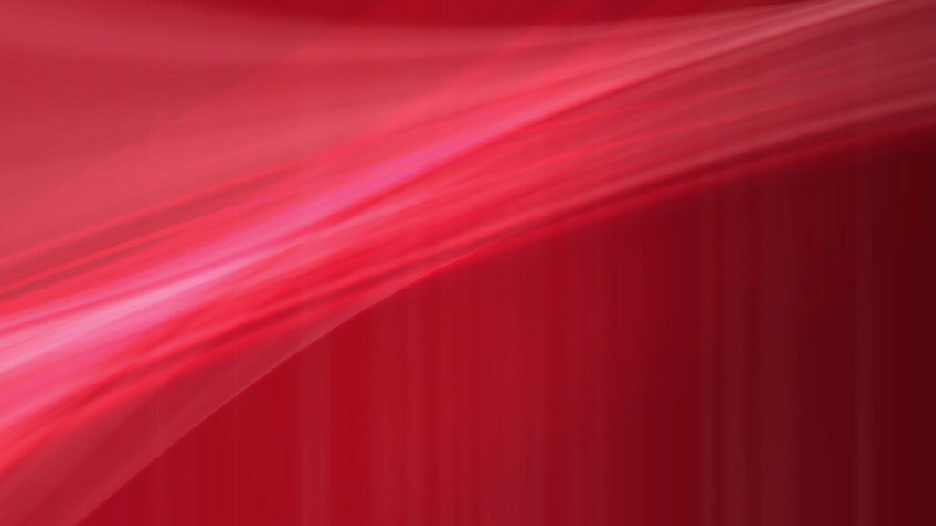 Abstract red digital wallpaper with flowing light streaks and sleek textured crimson background