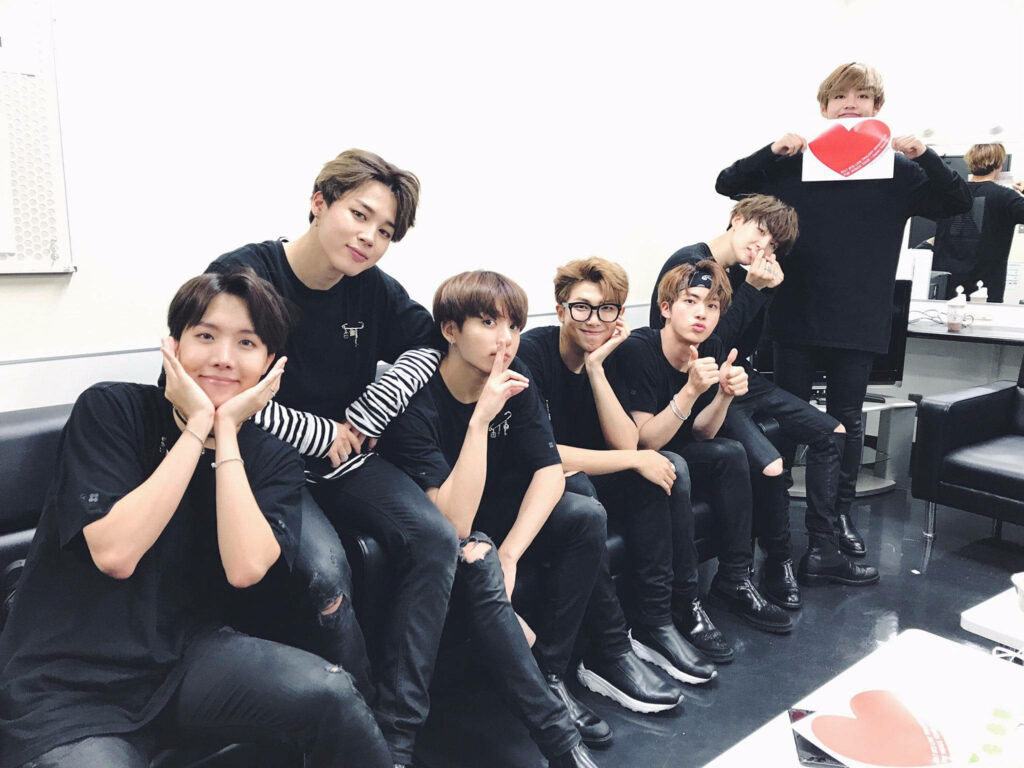BTS Backstage Bliss: Capturing Precious Moments before 2021 Epic Concert Wallpaper