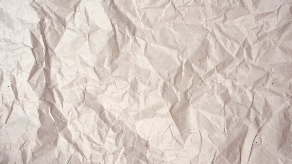 Beige Crumpled Paper Texture: Rustic Abstract Wallpaper Background