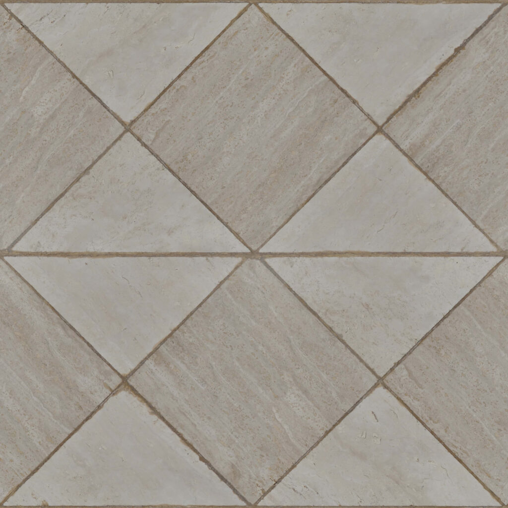 Elegant Beige Geometric Tile Texture Wallpaper for Interior Designs