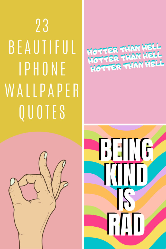 Colorful wavy wallpaper with uplifting Being Kind is Rad message inspiring positivity and kindness