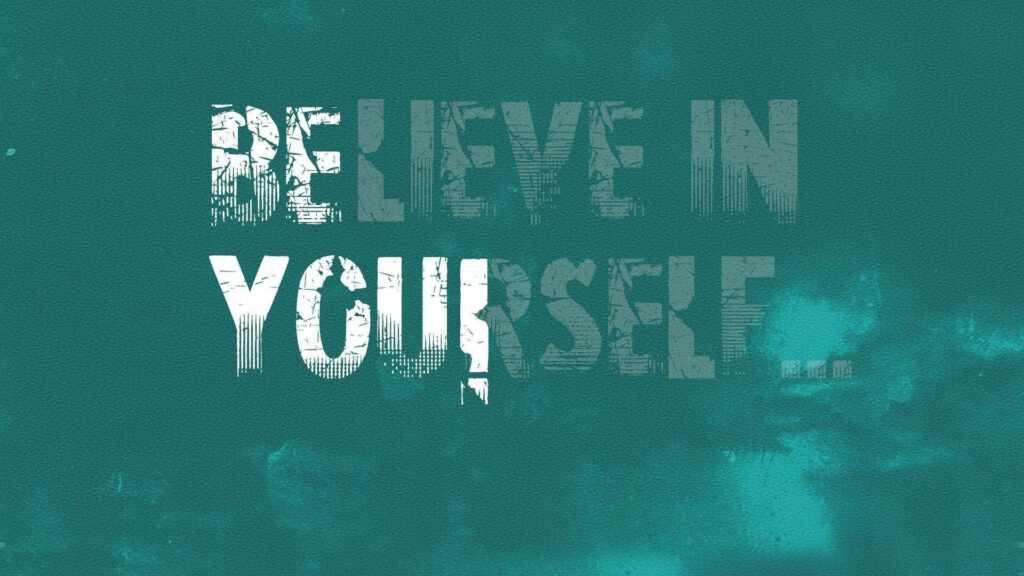 Empowering Waves: HD Motivational Background Instilling Self-Belief Wallpaper