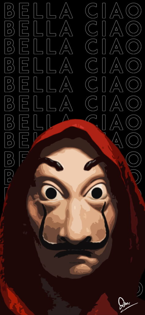 The Resilient Anthem: Bella Ciao in the Realm of Money Heist Wallpaper