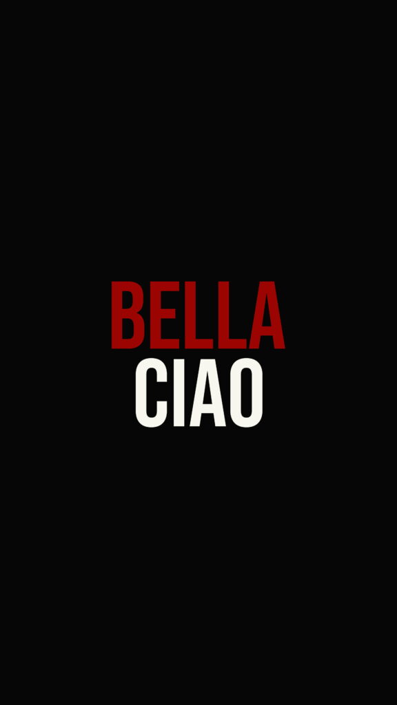 Bella Ciao: A Fiery Tribute to the Money Heist Legacy Wallpaper