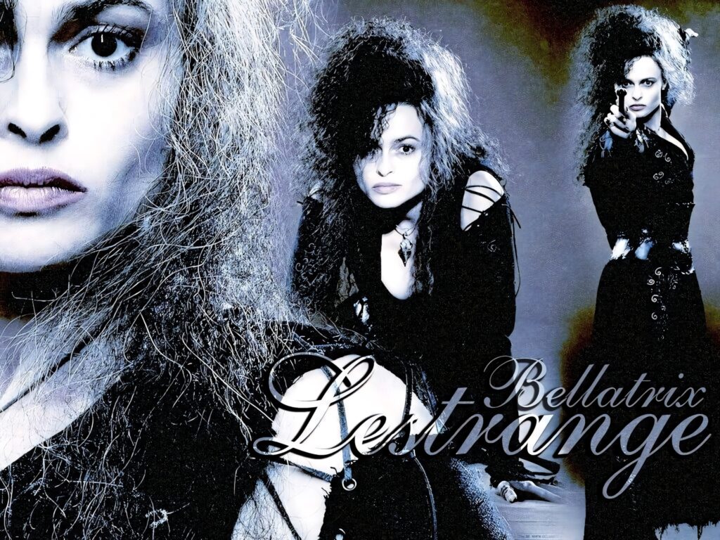 Bellatrix Lestrange intense gothic style Harry Potter dramatic photo shoot wallpaper background