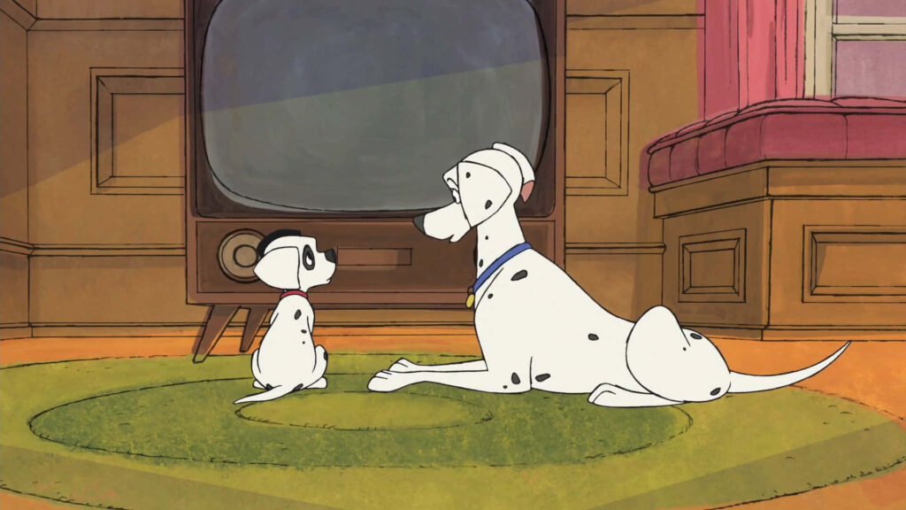 101 Dalmatians: Adorable Pups and their Devoted Owners in a Captivating Still Wallpaper