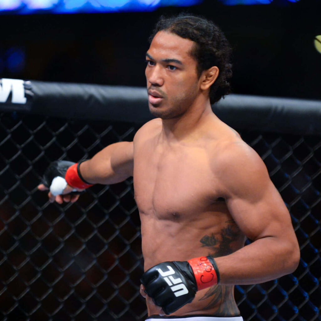 Ben Henderson focused and ready in octagon UFC 150 fight at Pepsi Center intense wallpaper