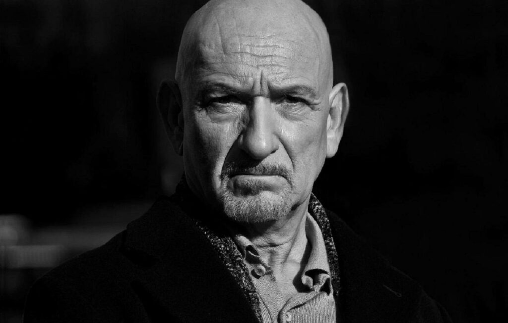 Ben Kingsley confident black and white portrait Sharp Magazine sophisticated style wallpaper background