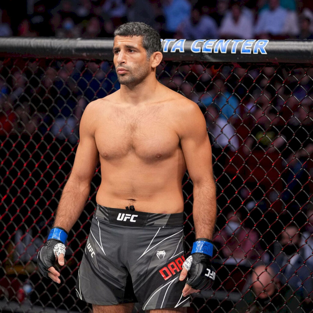 Beneil Dariush focused UFC octagon intense fight main event MMA wallpaper background