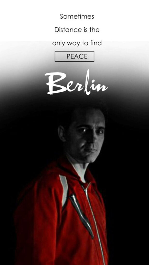 Finding Serenity Amidst Chaos: Berlin Money Heist's Remarkable Key Art Wallpaper