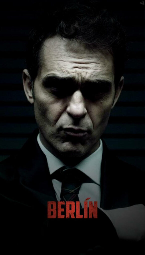 The Enigmatic Berlin: A Captivating Portrait of Money Heist's Mysterious Mastermind Wallpaper