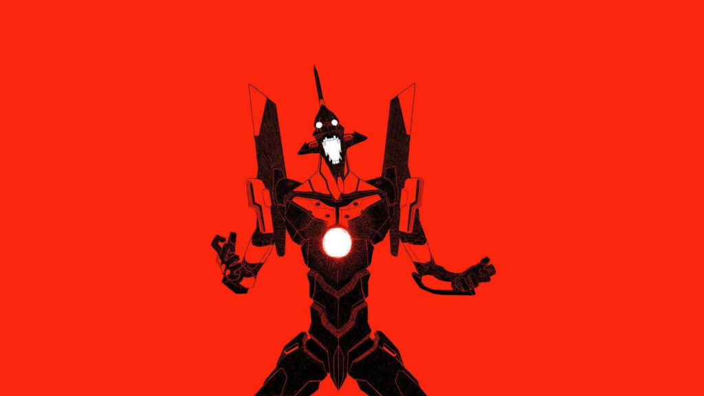 Unstoppable Chaos: Witness the Rampage of Mech Unit #01 in the Heart of Tokyo-3 - A Desperate Battle for Control in Neon Genesis Evangelion Wallpaper