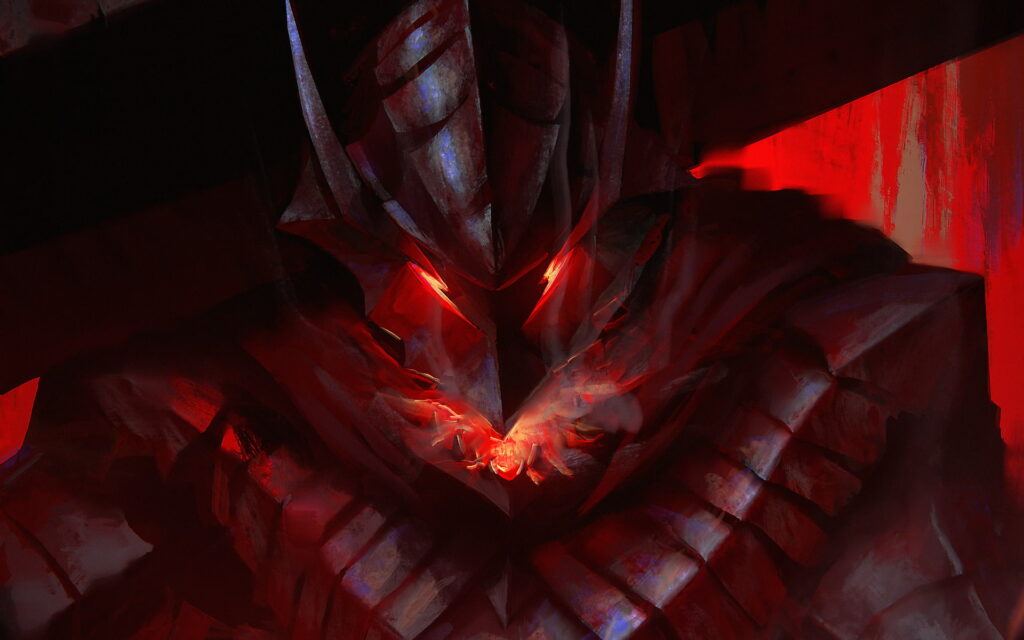 Blazing Armor: Guts, the Fiery Warrior of Berserk (HD Anime Wallpaper)