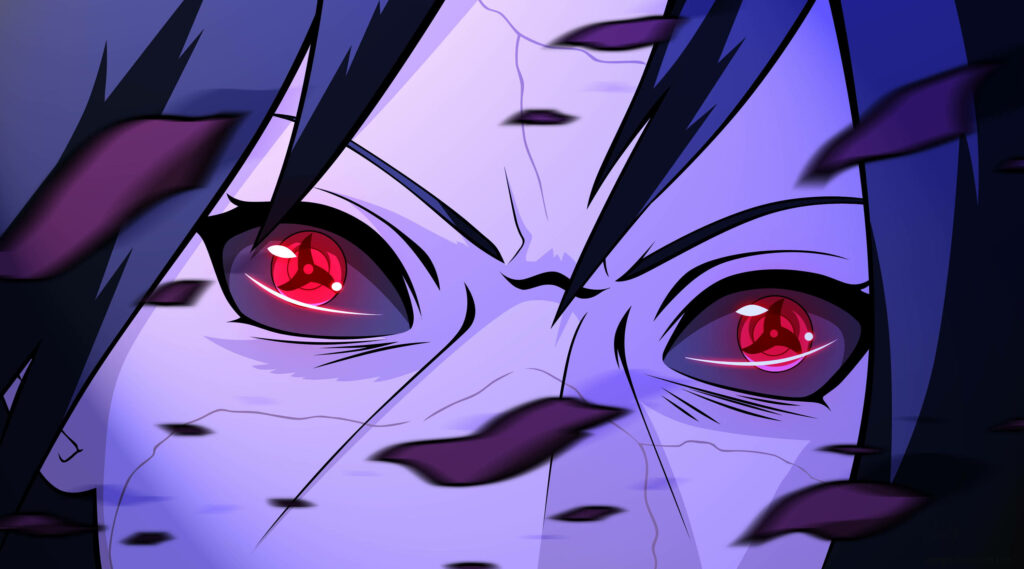 Itachi's Eerie Transformation: A Frightening Beast Emerges from His Cool Background Photo Wallpaper