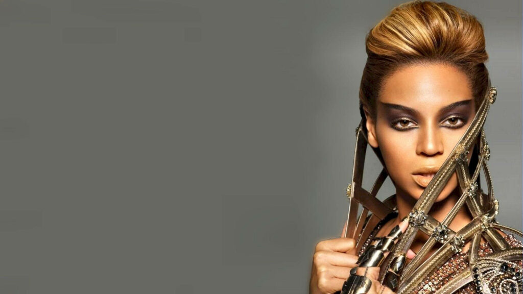 Beyoncé's Bold Editorial Shoot: Edgy Look & Dramatic Makeup Wallpaper