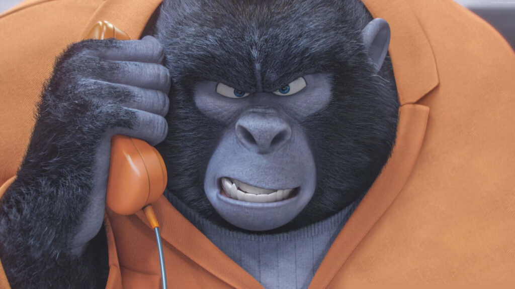 Big Daddy Gorilla Wallpaper: Strong Expression & Detailed Background
