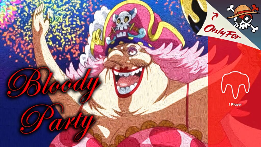 Big Mom from One Piece vibrant wallpaper powerful pose festive background painted texture