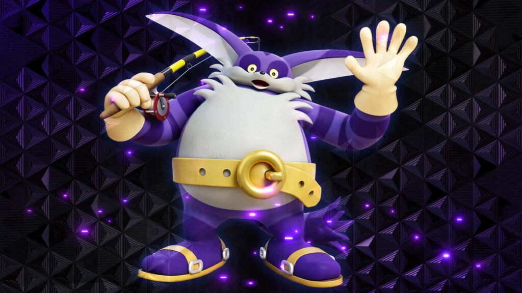 Vibrant Big the Cat Wallpaper: Sonic Frontiers Promo with Fishing Rod