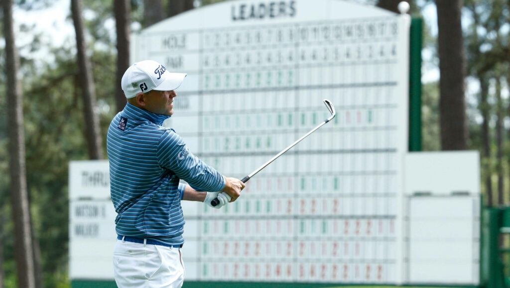 Bill Haas in Action: Captivating Golf Wallpaper Background