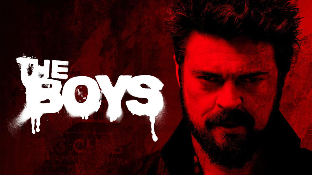 Billie Butcher Wallpaper: Bold Red Poster from The Boys Series