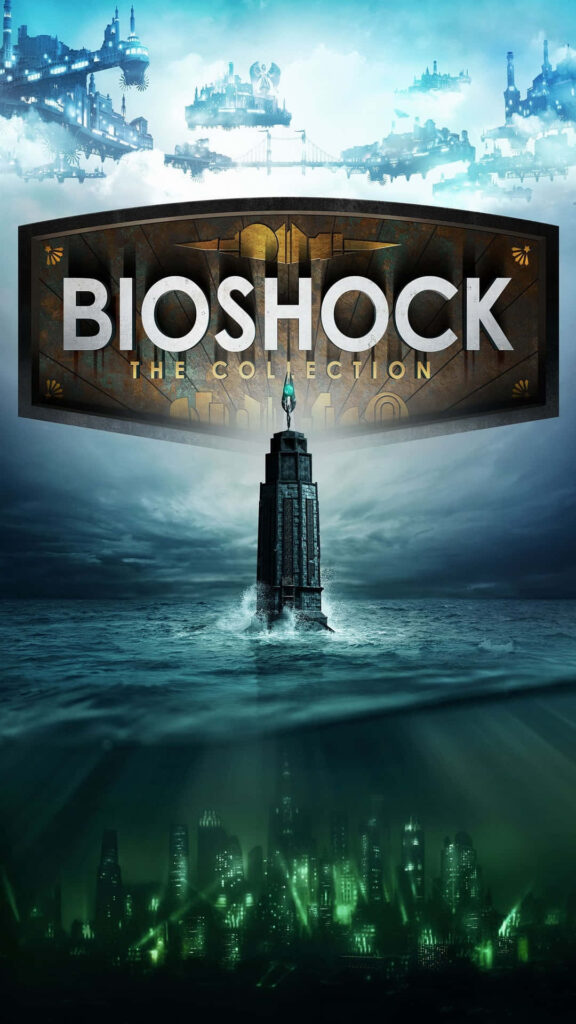 BioShock: The Collection Wallpaper - Underwater City & Lighthouse Art