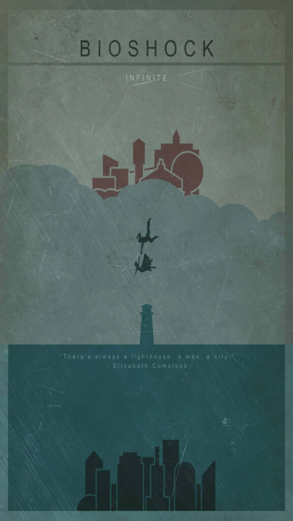 Bioshock Infinite Minimalist Wallpaper: Columbia & Vintage Design
