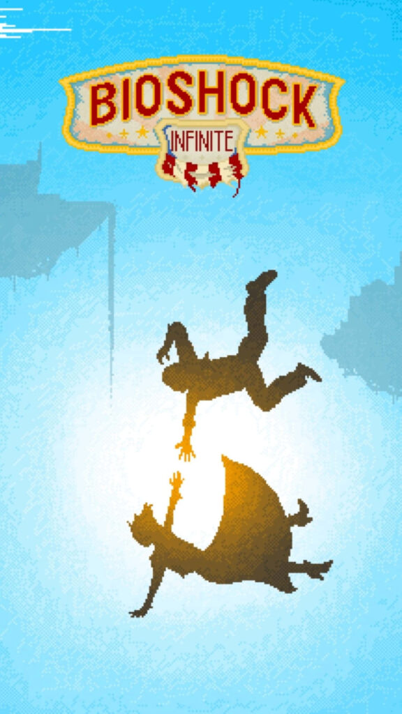 Minimalist Elizabeth & Booker Wallpaper for Bioshock Infinite Fans