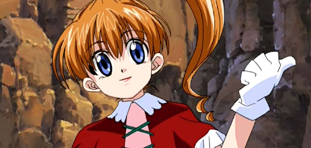Biscuit Krueger confident fighting stance rocky background anime wallpaper character pose