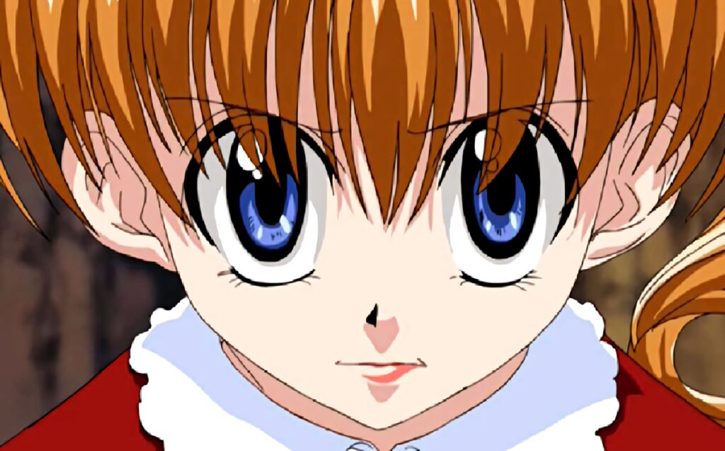 Biscuit Krueger confident intense expression vibrant wallpaper showcasing inner strength and focus