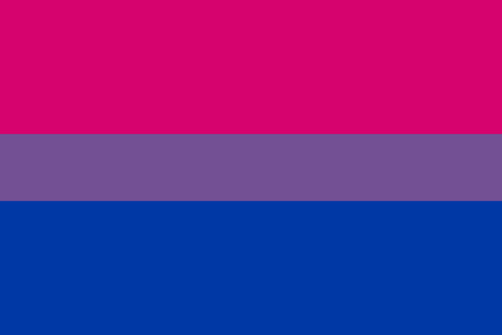 Bisexual Beauty: A Classic Wallpaper of Blue, Purple, and Pink Flag Colors