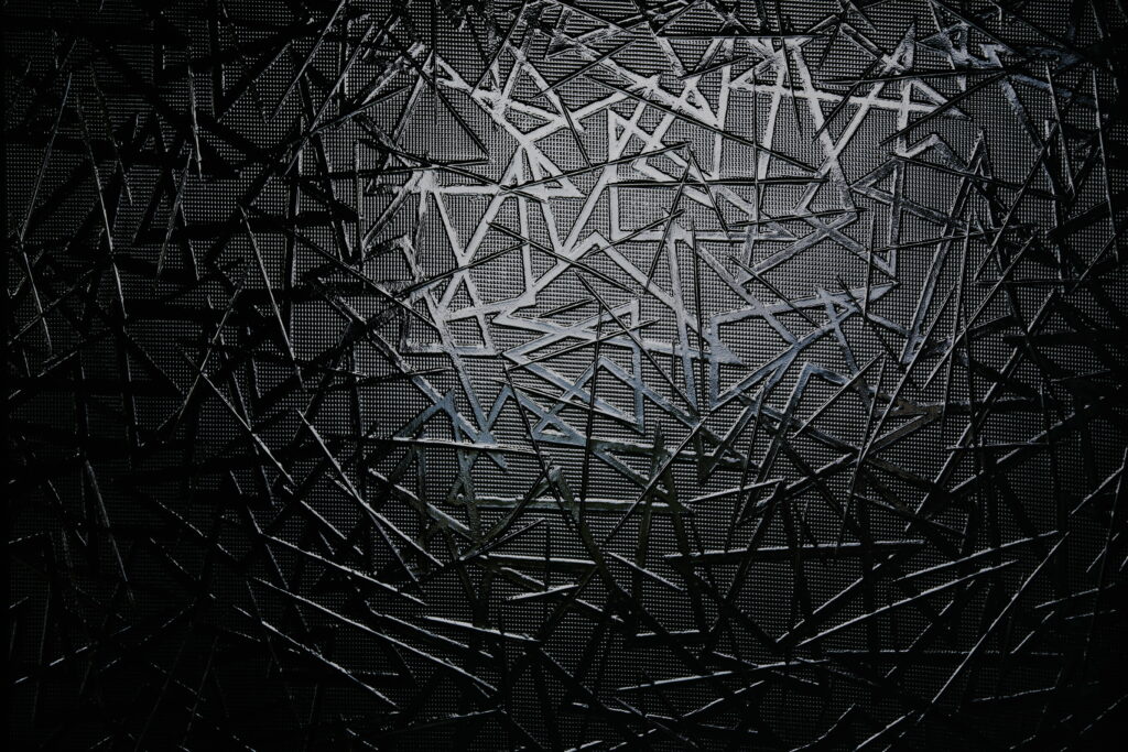 Digital Noir: Abstract Black Edges - Mesmerizing 8K Wallpaper Background