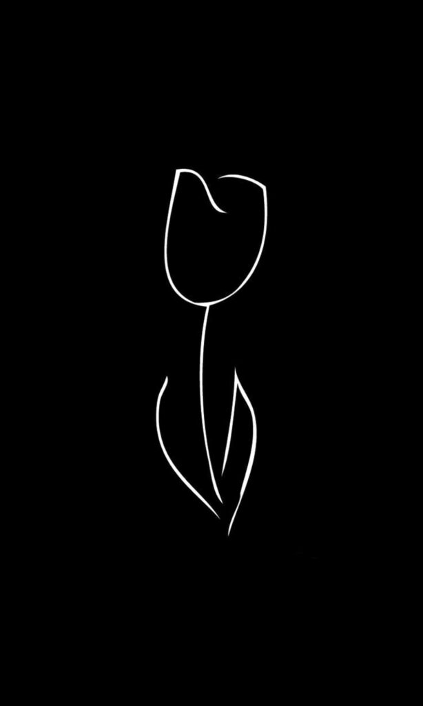 Black Elegance Unveiled: A Minimalistic HD Phone Wallpaper