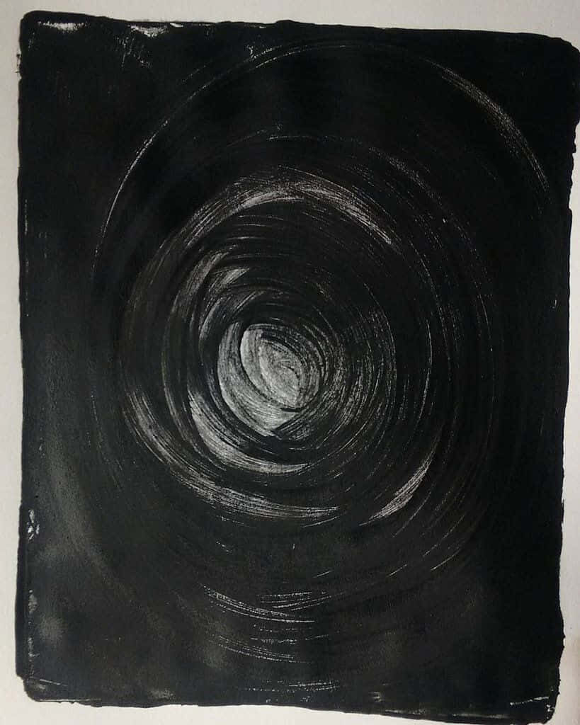 Behold the Majestic Power: Enigmatic Black Hole Radiating Celestial Brilliance in the Vastness of Cosmos Wallpaper