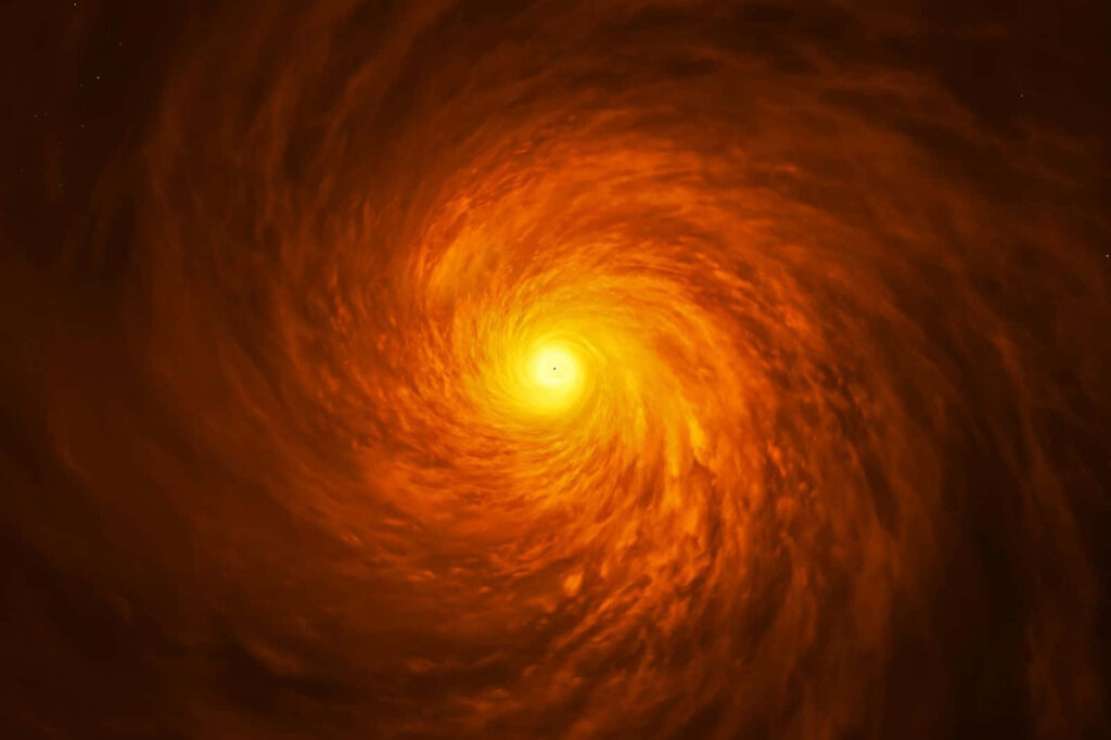 Behind the Veil of Annihilation: Unveiling the Enigmatic Might of a Devouring Black Hole, as Seen by Hubble Wallpaper