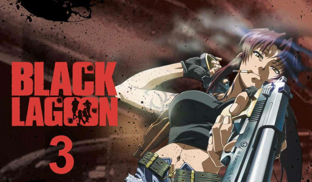 Dynamic Black Lagoon 3 Wallpaper: Intense Action Poster Design