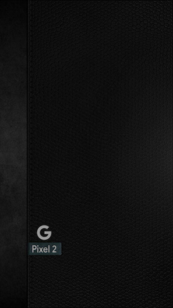 Sleek and Stylish: Google Pixel 2 XL - HD Minimalist Leather Wallpaper for a Cool Black Phone