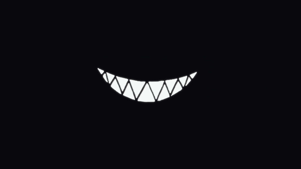 Smiling Teeth in a Black Grin - Black Smile Wallpaper Image