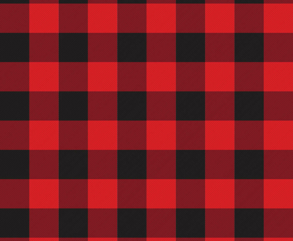 Bold and Vibrant: A Captivating Black and Red Plaid Checkered Masterpiece Wallpaper