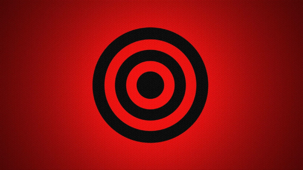 Black and Red Target Board Wallpaper